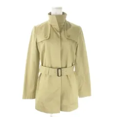 アンタイトル UNTITLED トレンチコート 1 ベージュ ミドル丈 比翼 スタンドカラー ベルト /AO5 ■ECD001