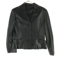 美品 PEYTON PLACE ペイトンプレイス 長袖 レザージャケット ブラック 羊革 レディース 古着