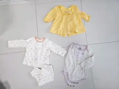 ベビー服 セット 80 (ボディスーツ/長袖Tシャツ/ズボン/外着用ブラウス)