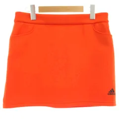 アディダス adidas スカート スポーツウェア XL オレンジ 無地 ポケット付き ミニ丈 /GG ■ECD001
