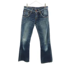 EDWIN エドウィン 503 日本製 ブーツカットデニムパンツ S インディゴブルー ジーンズ レディース 古着