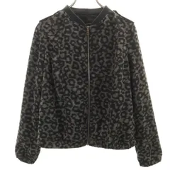 Banana Republic バナナリパブリック レオパード柄 ブルゾン M グレー レディース 古着のサムネイル