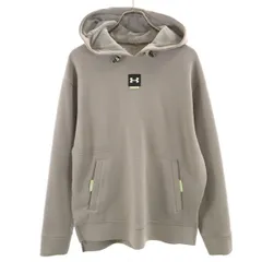 UNDER ARMOUR アンダーアーマー 長袖 パーカー LG グレー メンズ 古着