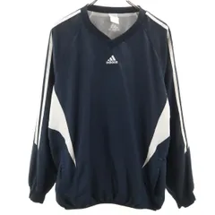 adidas アディダス ピステ O ネイビー プルオーバー 裏メッシュ メンズ 古着