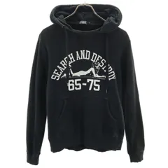 HYSTERIC GLAMOUR ヒステリックグラマー 日本製 長袖 スウェットパーカー S ブラック メンズ 古着