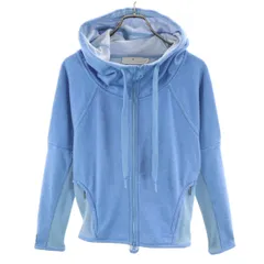 adidas by Stella McCartney アディダスバイステラマッカートニー 長袖 スウェット ジップパーカー OT ブルー系 レディース 古着のサムネイル