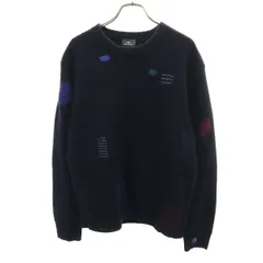 PS Paul Smith ピーエスポールスミス 長袖 セーター M ネイビー ニット メンズ 古着