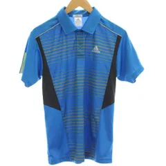 アディダス adidas Tシャツ スポーツウェア S 青 ブルー 半袖 切り替えデザイン /GG ■ECD001