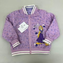 W47-39497 タグ付き ディズニー ラプンツェル キッズ リバーシブル ジャケット ブルゾン 95cm