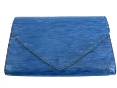【225526】LOUIS VUITTON ルイ・ヴィトン  エピ　アールデコ　クラッチバッグ M52635 ブルー