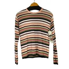 ヌメロヴェントゥーノ N°21 レーヨンボーダー L/S トップス レディース 表記無 のサムネイル