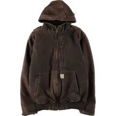 古着 カーハート Carhartt フルスウィングアームストロングアクティブジャケット 中綿入り ダックフルジップパーカー/eaa616870
