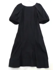 【225902】JIL SANDER ジルサンダー  2014 ＊クリーニング済 ビッグバルーンスリーブ　コットン　半袖ワンピース  ・36