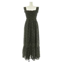 チコ Chico 小花柄ワンピース ロング ノースリーブ シャーリング F ブラック /MY ■OS ■ECB001