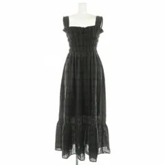 チコ Chico チェックワンピース ロング ノースリーブ シャーリング F チャコールグレー /MY ■OS ■ECB001