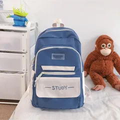 リュックサック 女子 中学生 大容量 高校生 バックパック シンプル 軽量 姿勢サポート 小学生 3年生から6年生 両肩用