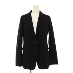 コムサイズム COMME CA ISM テーラードジャケット M 黒 ブラック シングル ストレッチ ラメ /BB ■ECC001