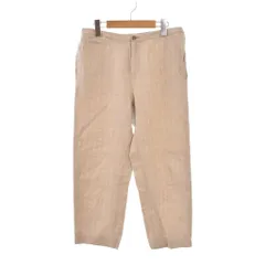 コントワーデコトニエ COMPTOIR DES COTONNIERS テーパードパンツ スラックス リネン ストライプ 11 ベージュ ■ECC001