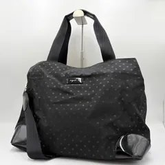 ✨美品✨ アニエスベー ボヤージュ2way ドット ボストンバッグ ナイロン 3層 ブラック