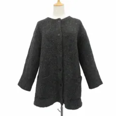 コーエン coen ノーカラージャケット 上着 ミドル丈 F チャコールグレー /HO17 ■ECC001のサムネイル