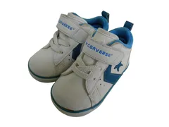k01251015032　converse コンバース　13cm　白×青　　シューズ　スニーカー　通年