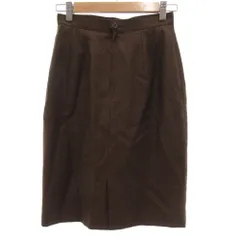 アリスバーリー Aylesbury タイトスカート 9 ひざ丈 ウール 茶 ブラウン /AE ■ECF001