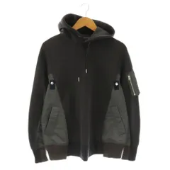 サカイ sacai MA-1 Hoodie Sponge Sweat パーカー 1 グレー /AG □OS