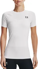 アンダーアーマー レディース トップス Tシャツ 半袖 Under Armour Womens HeatGear Compression ShortSleeve TShirt WhiteBlack ホワイト