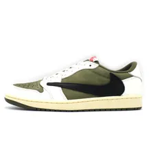 ナイキ NIKE × トラヴィス スコット Travis Scott 【 AIR JORDAN 1 DM7866 200 】 エア ジョーダン 1 レトロ ロー OG リバース オリーブ スニーカー f29859