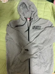 NIKE USATF フードジップアップ グレー ユニセックス L 100