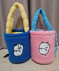 自分ツッコミくま フリース 巾着バッグ 新品