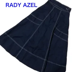 REDY AZEL レディアゼル　フレアロングスカート　バックウエストゴム　ブラック　Mサイズ