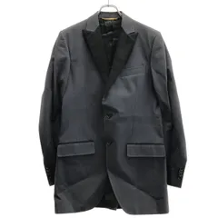 DOLCE&GABBANA ドルチェ＆ガッバーナ ピークドラペルラインセットアップスーツ  チャコール系 46