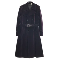 EMPORIO ARMANI エンポリオアルマーニ ヘリンボーンコーデュロイトレンチコート  パープル 54のサムネイル