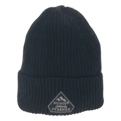 WILDSIDE YOHJI YAMAMOTO×PYRENEX ワイルドサイド ヨウジヤマモト ピレネックス GOMMA WILDSIDE ビーニー ニットキャップ  ブラック TUのサムネイル