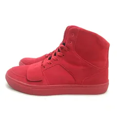 K■【28cm】クリエイティブレクリエーション/CREATIVE RECREATION スエード ハイカットスニーカー/赤/MENS■55【中古】