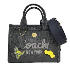 【名東】コーチ カーゴ トートバッグ ハンド ショルダー ブラック ゴールド金具 CA026 ピンバッジ付き レディース メンズ その他