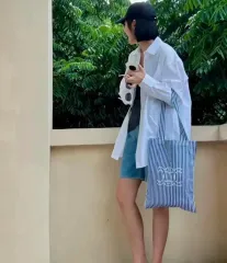 Celine セリーヌ エコバッグ ストライプ