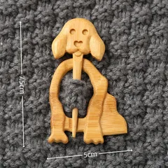 可愛い木製　ブローチ　ハンドメイド　飾り　男女兼用アクセサリー