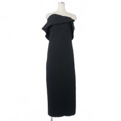 マメクロゴウチ Mame Kurogouchi 25SS Wave Pleats Baretop Dress 