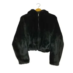 ザラ ZARA ファー フーデッドジャケット レディース  US XS