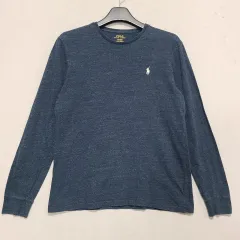 ポロ ネイビー ロングスリーブ メンズ95-100 ㅡ0724