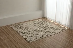 新品 イケヒコ ラグ カーペット マルチカバー おしゃれ 洗える リーブス 正方形 約190×190cm ベージュ 綿 リーフ 水洗いキルト リバーシブル ベッドスプレッド こたつカバー ソファカバー ホットカーペットカバー #4973729