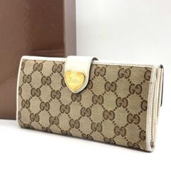 可愛いを選ぶ勇気】 GUCCI 長財布 ラブリーハート GGキャンバス W