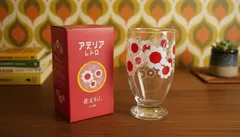 アデリアレトロ 花まわし 台付きグラス