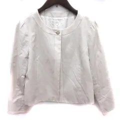 クミキョク 組曲 KUMIKYOKU ジャケット ノーカラー 総裏地 2 ライトベージュ /RT