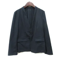 ロペピクニック ROPE Picnic ノーカラージャケット 40 L 紺 ネイビー /YI