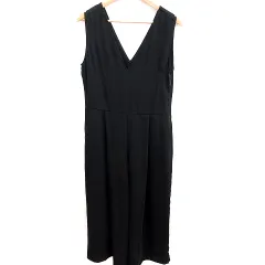 プラステ PLST パンツ オールインワン ノースリーブ L 黒 ブラック /RT