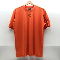 NIKE メンズ メッシュ Tシャツ Lサイズ DRI-FIT 半袖 オレンジ 刺繍ロゴ ナイキ SGSF26-0711