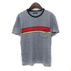 ブルーブルー BLUE BLUE Tシャツ カットソー ボーダー 半袖 2 M マルチカラー /YI